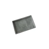 Yerli Üretim Küçük Boy Süet Kumaş Gri Renk 22/14 Cm Servis Tablası