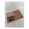 Sidney Model Süet Kumaş Pembe 34/24 Cm Çekmece Ici Takı Standı