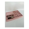 Sidney Model Süet Kumaş Pembe 34/24 Cm Çekmece Ici Takı Standı