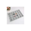 Yerli Üretim Süet Kumaş Gri Renk 34 Cm / 24 Cm Bölmeli Çekmece Içi Takı Standı