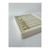 Yerli Üretim Süet Kumaş Krem Renk 15 Cm / 15 Cm Yüzük Sergileme Standı