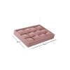 Yerli Üretim Tokyo Model Süet Kumaş Pembe 34/24 Cm Yastıklı Çekmece Içi Yastıklı Saat Ve Takı Kutusu