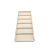 Yerli Üretim Lefkoşa Model Süet Kumaş Krem Renk 38 Cm / 19 Cm Gözlük Sergileme Çekmece Içi Stand