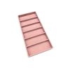 Yerli Üretim Lefkoşa Model Süet Kumaş Pembe Renk 38 cm / 19 cm Gözlük Sergileme Çekmece İçi Stand