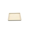 Yerli Üretim Küçük Boy Süet Kumaş Krem Renk 22/14 Cm Servis Tablası