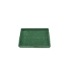 Yerli Üretim Küçük Boy Süet Kumaş Yeşil Renk 22/14 cm Servis Tablası