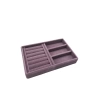 Süet Kumaş Lila Renk 22 cm 14 cm Çekmece İçi Takı Standı