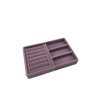 Süet Kumaş Lila Renk 22 cm 14 cm Çekmece İçi Takı Standı