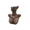 Yerli Üretim Polyester Malzeme Kahve Renk 33 / 26 cm Takı Sergileme Mankeni
