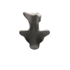 Yerli Üretim Polyester Malzeme Gri Renk 33.5 / 26 cm Takı Sergileme Mankeni