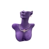 Yerli Üretim Polyester Malzeme Mor Renk 33 / 26 cm Takı Sergileme Mankeni