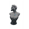 Polyester Malzeme Siyah Renk 50 / 28 cm Takı Sergileme Mankeni