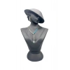 Polyester Malzeme Siyah Renk 45 / 28 cm Takı Sergileme Mankeni