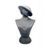 Polyester Malzeme Siyah Renk 45 / 28 cm Takı Sergileme Mankeni