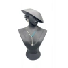 Polyester Malzeme Siyah Renk 45 / 28 cm Takı Sergileme Mankeni