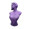 Polyester Malzeme Mor Renk 50 / 28 cm Takı Sergileme Mankeni