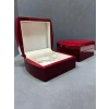 Ahşap Kırmızı Renk 11x11 Cm Kelepçe Kutusu