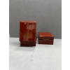 Ahşap Kahve Renk 6x8 Cm Kolye/Küpe Kutusu