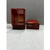 Ahşap Kahve Renk 7x9 Cm Kolye/küpe Kutusu