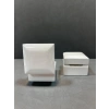 Ahşap Beyaz Renk 5x5 Cm Küpe Kutusu