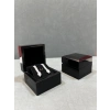 Ahşap Siyah Renk 5x5 Cm Küpe Kutusu