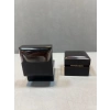 Ahşap Siyah Renk 5x5 Cm Küpe Kutusu