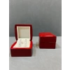 Ahşap Kırmızı Renk 5x5 Cm Küpe Kutusu