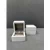 Ahşap Beyaz Renk 5x5 Cm Tırnaklı Yüzük Kutusu