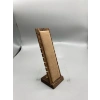 Ahşap El Boyaması Çift Renk 24x8 Cm Çoklu Bileklik Standı