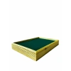 Ahşap El Boyaması Çift Renk 24x34 Batırlı Kelepçe Tablası