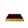 Ahşap El Boyaması Çift Renk 24x34 Batırlı Kelepçe Tablası