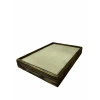 Ahşap El Boyaması Çift Renk 24x34 Batırlı Kelepçe Tablası