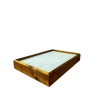 Ahşap El Boyaması Çift Renk 24x34 Batırlı Kelepçe Tablası