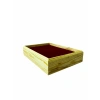Ahşap El Boyaması Çift Renk 17x24 Cm Batırmalı  Kelepçe Tablası