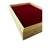 Ahşap El Boyaması Çift Renk 17x24 Cm Batırmalı  Kelepçe Tablası