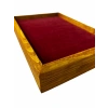 Ahşap El Boyaması Çift Renk 17x24 Cm Batırmalı  Kelepçe Tablası