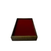 Ahşap El Boyaması Çift Renk 17x24 Cm Batırmalı  Kelepçe Tablası