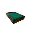 Ahşap El Boyaması Çift Renk 17x24 Cm Batırmalı  Kelepçe Tablası
