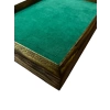 Ahşap El Boyaması Çift Renk 17x24 Cm Batırmalı  Kelepçe Tablası