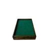 Ahşap El Boyaması Çift Renk 17x24 Cm Batırmalı  Kelepçe Tablası