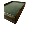 Ahşap El Boyaması Çift Renk 17x24 Cm Batırmalı  Kelepçe Tablası