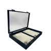 Ahşap El Boyaması Çift Renk 24x34 Cm Cam Kapak Set Standı