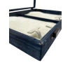 Ahşap El Boyaması Çift Renk 24x34 Cm Cam Kapak Set Standı