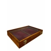 Ahşap El Boyaması Çift Renk 24x34 Cm Cam Kapak Set  Standı