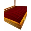 Ahşap El Boyaması Çift Renk 24x34 Cm Cam Kapak Bileklik  Standı