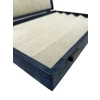 Ahşap El Boyaması Çift Renk 24x34 Cm Deri  Kapak Küpe Standı