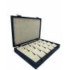 Ahşap El Boyaması Çift Renk 24x34 Cm Deri  Kapak Pedli Kolye  Standı