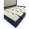 Ahşap El Boyaması Çift Renk 24x34 Cm Deri  Kapak Pedli Kolye  Standı