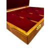 Ahşap El Boyaması Çift Renk 24x34 Cm Deri Pedli Set Standı
