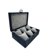 Ahşap El Boyaması Çift Renk 17x24 Cm Deri  Kapak Yastıklı   Standı